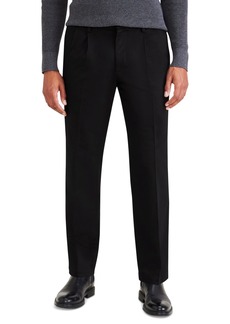 Dockers Men's Signature Classic Fit Pleated Iron Free Pants with Stain Defender - Beautiful Black