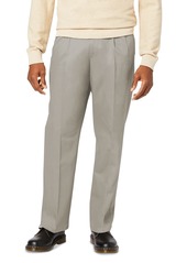 Dockers Men's Signature Relaxed Fit Pleated Iron Free Pants with Stain Defender - New British Khaki