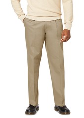 Dockers Men's Signature Relaxed Fit Pleated Iron Free Pants with Stain Defender - Cloud