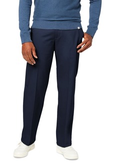Dockers Men's Signature Relaxed Fit Pleated Iron Free Pants with Stain Defender - Navy Blazer