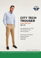 Dockers Men's Slim-Fit City Tech Trousers - Mineral Black
