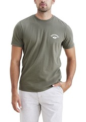 Dockers Men's Slim Fit Short Sleeve Graphic Tee Shirt Camo Green-Anchor Logo