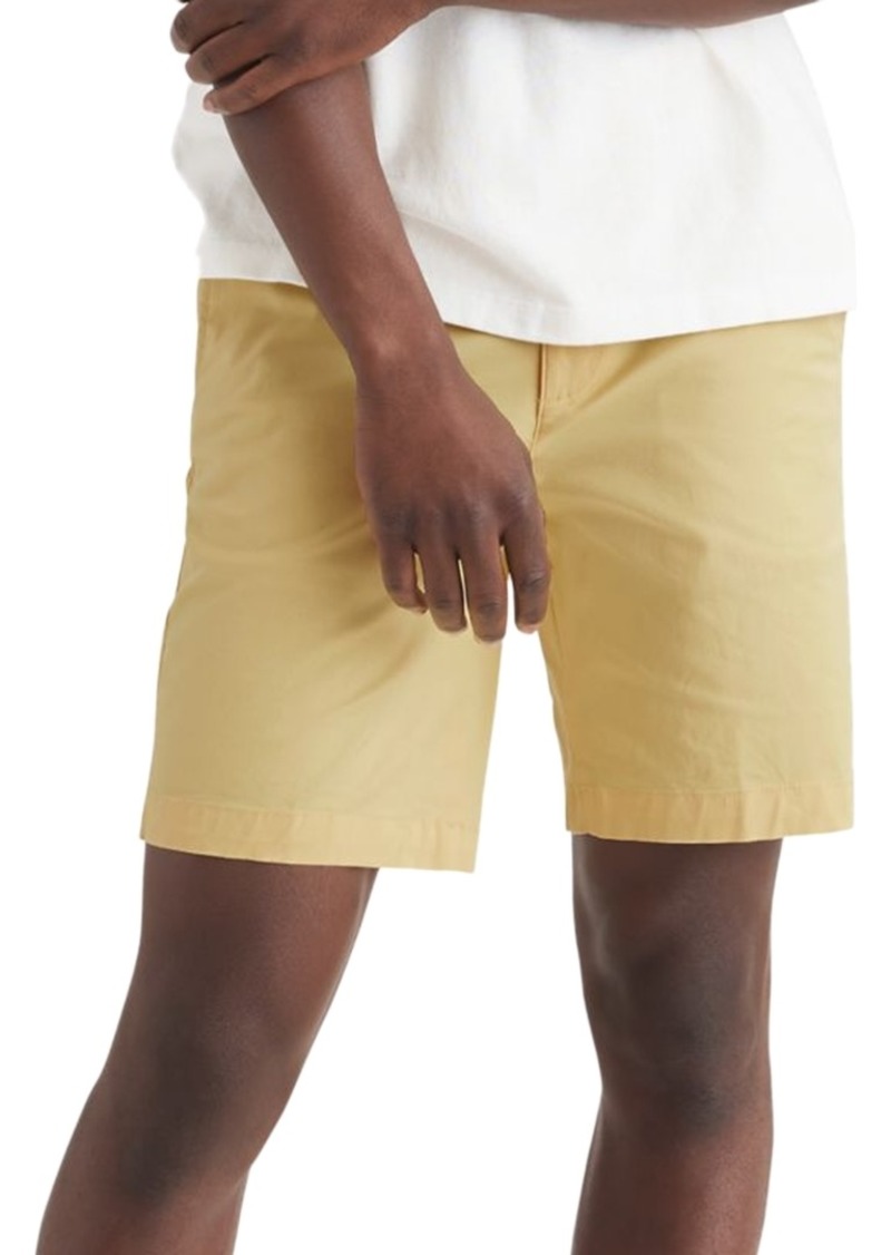 "Dockers Men's Ultimate Supreme Flex Stretch Solid 9"" Shorts - Pineapple Slice"