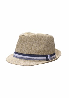 Dockers Men's Straw Fedora Hat Two-Tone L/X-Large