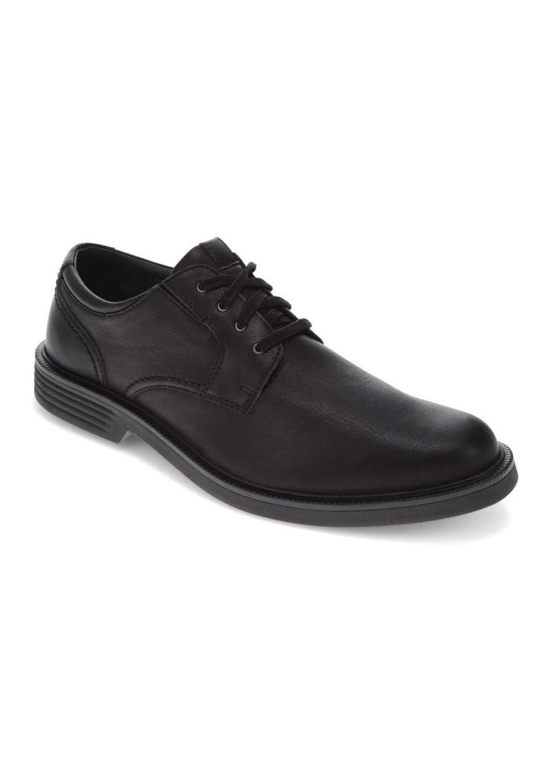 Dockers Men's Tanner Slip Resistant Faux Leather Dress Shoes - Black