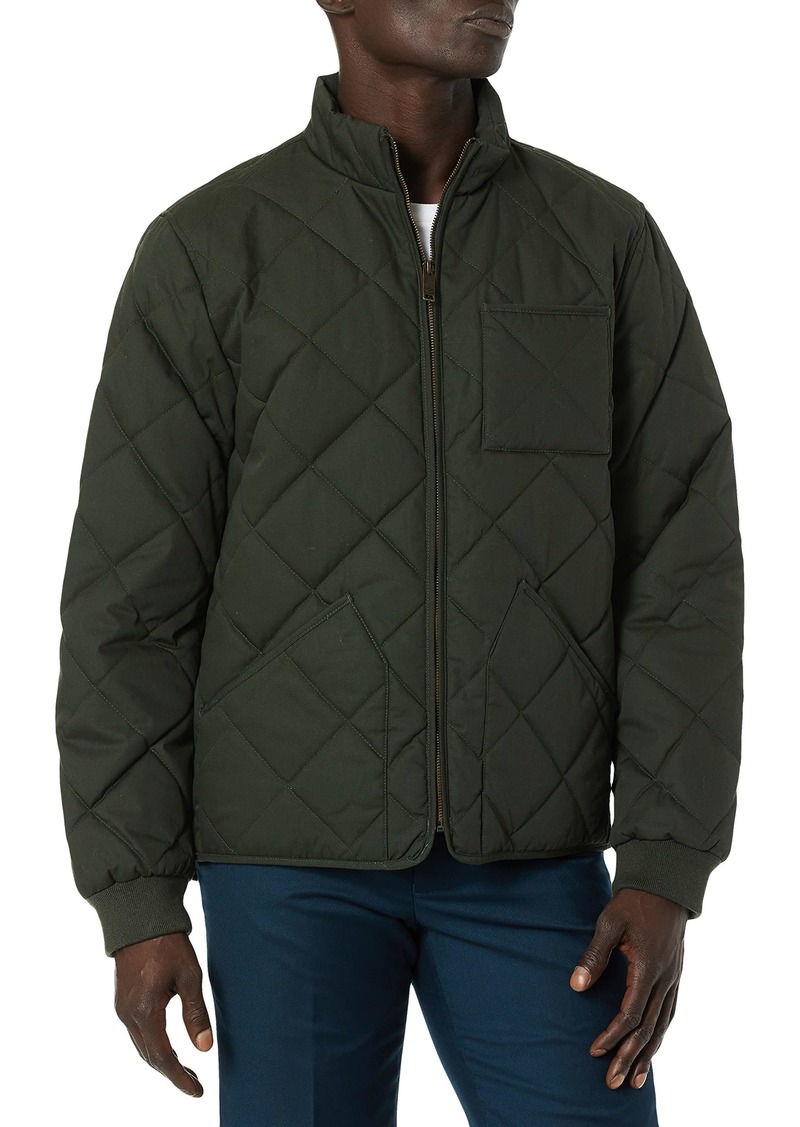 Dockers Men's The r Coated Cotton Diamond Quilted Jacket