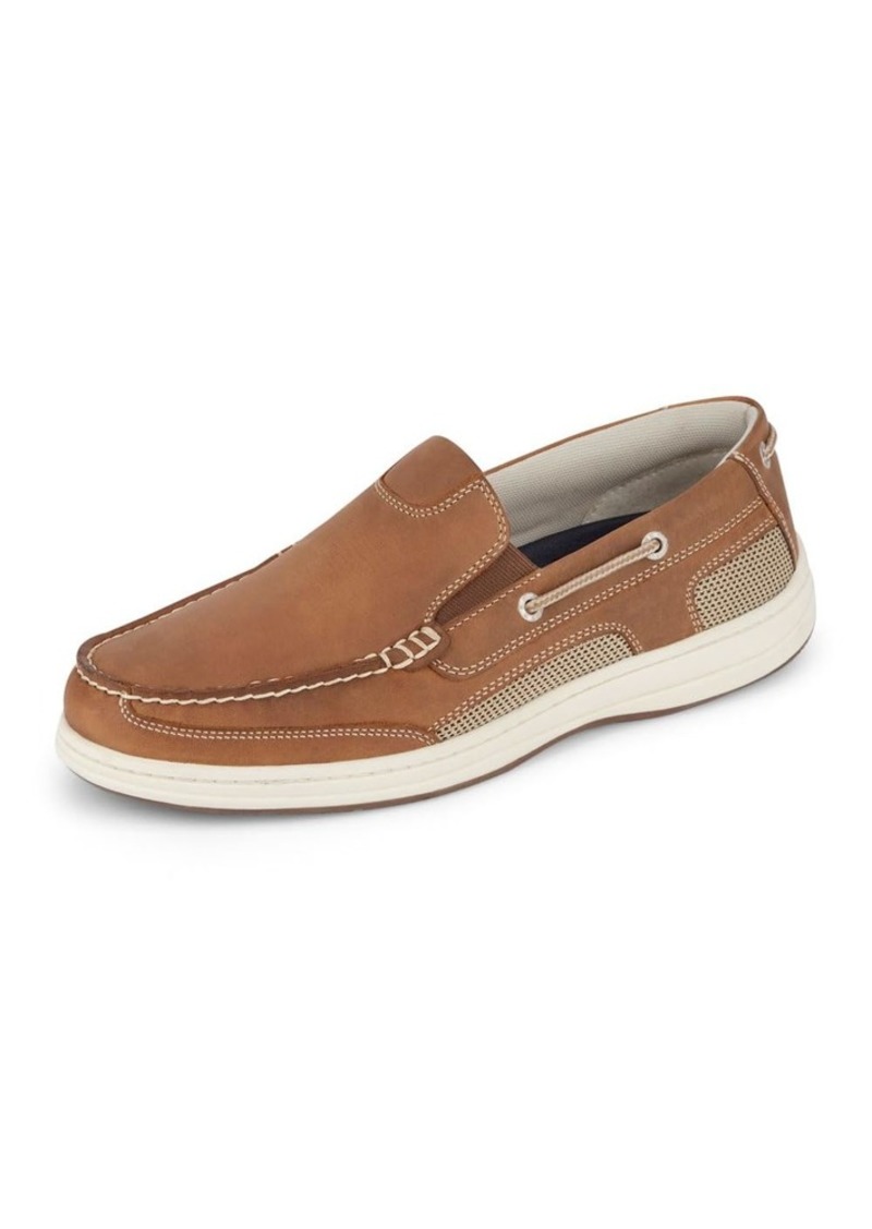 Dockers Men's Tiller Boat Shoe Dark Tan 8 W US