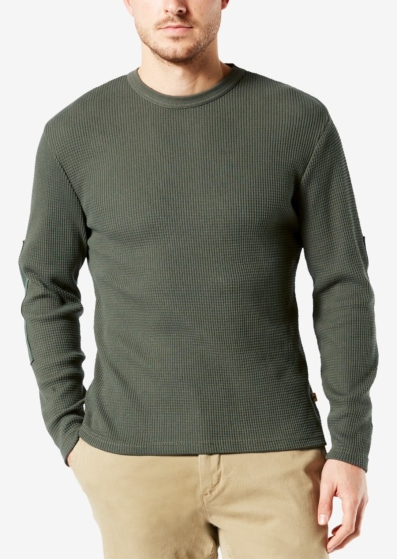 waffle knit sweatshirt