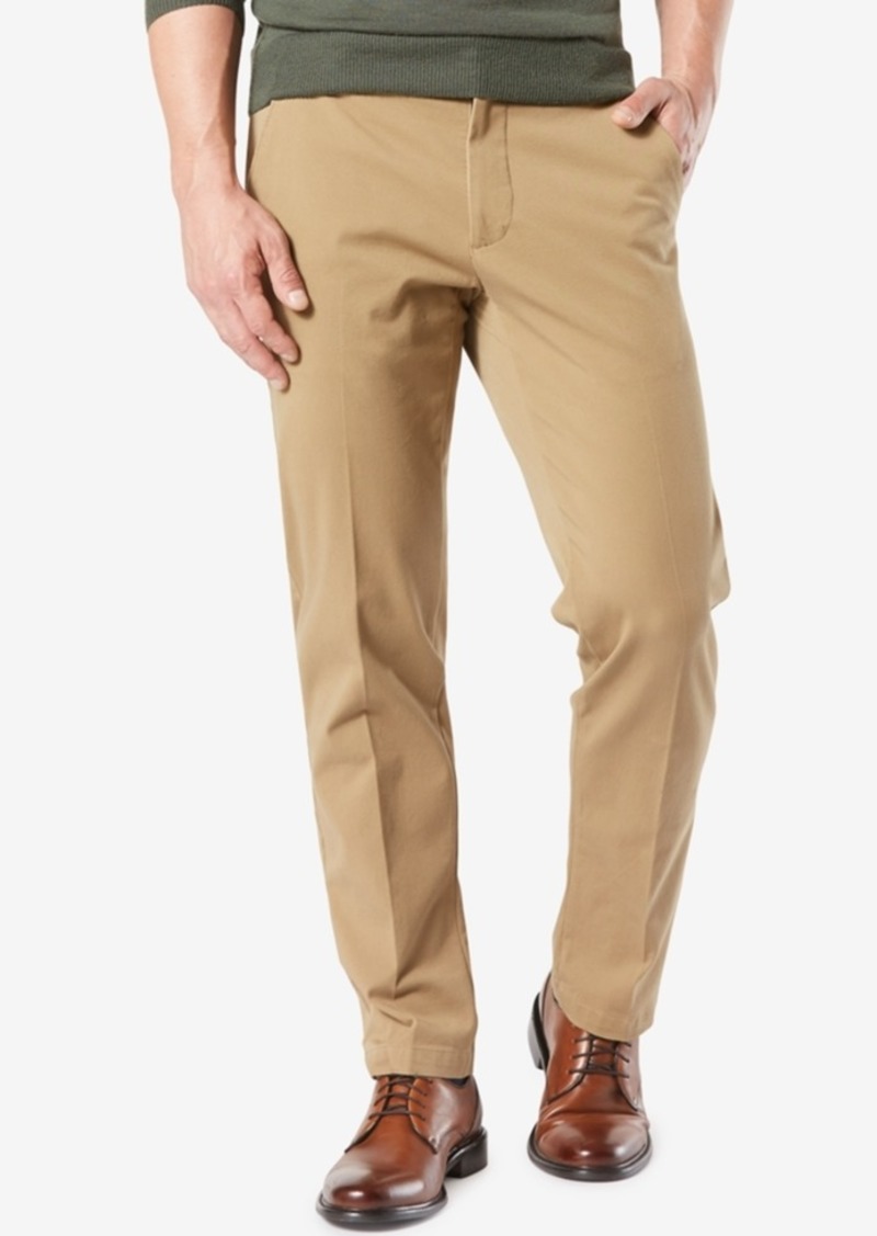 men's downtime slim tapered fit smart 360 flex khaki stretch pants