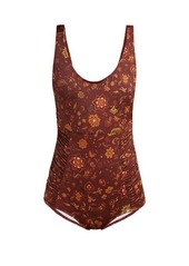 Dodo Bar Or Adinna scoop-back floral-print swimsuit