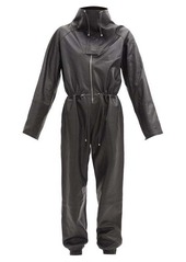 Dodo Bar Or Piki high-neck leather jumpsuit