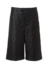 Dodo Bar Or Ossi Quilted Leather Bermuda Shorts
