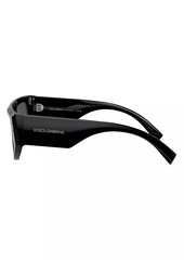 Dolce & Gabbana 57MM Rectangular Sunglasses