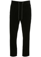 Dolce & Gabbana 17.5cm Cotton Velvet Jogging Pants