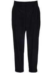 Dolce & Gabbana 17cm Pinstripe Wool Blend Pants