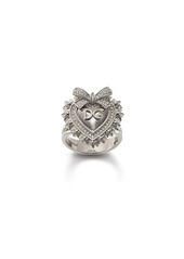 Dolce & Gabbana 18kt white gold Devotion diamond sacred heart ring