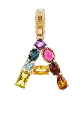 Dolce & Gabbana 18kt yellow gold A letter gemstone pendant