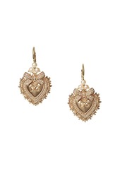 Dolce & Gabbana 18kt yellow gold diamond Devotion earrings