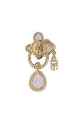 Dolce & Gabbana 18kt yellow gold gemstone drop earrings