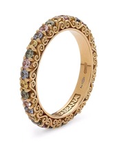 Dolce & Gabbana 18kt yellow gold Heritage sapphire band ring