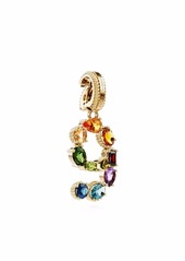 Dolce & Gabbana 18kt yellow gold number 9 gemstone pendant