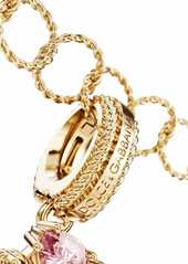 Dolce & Gabbana 18kt yellow gold P letter gemstone pendant