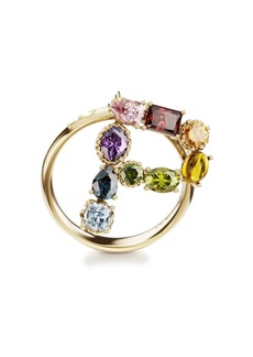 Dolce & Gabbana 18kt yellow gold Rainbow Alphabet P ring