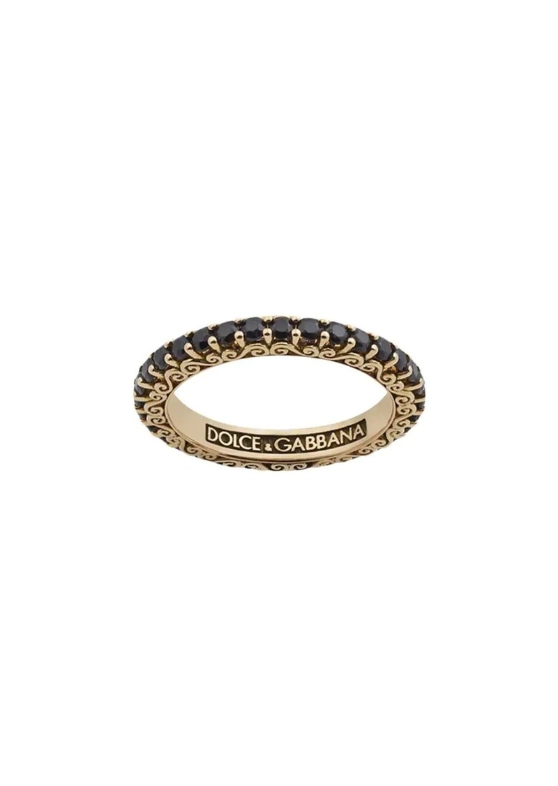 Dolce & Gabbana 18kt yellow gold Sicily sapphire ring