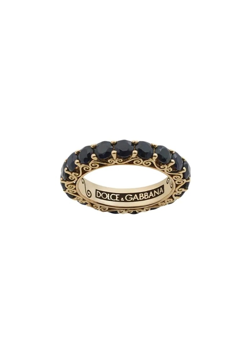 Dolce & Gabbana 18kt yellow gold Sicily sapphire ring