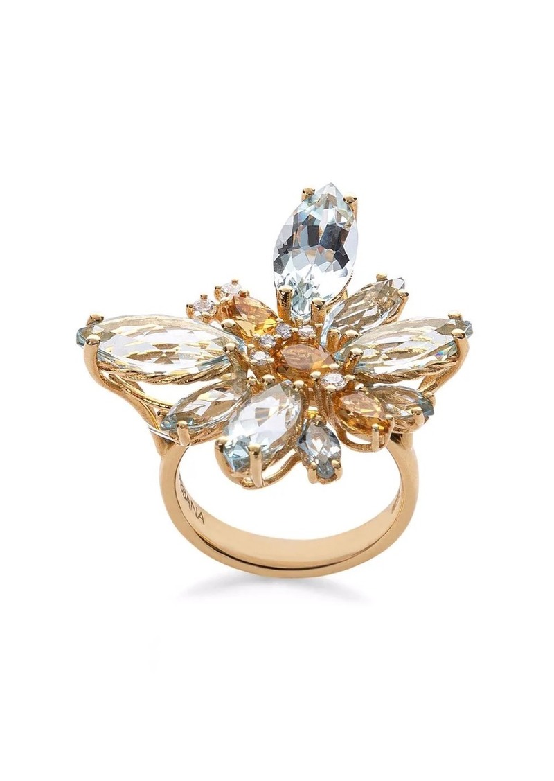 Dolce & Gabbana 18kt yellow gold Spring diamond ring