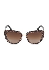 Dolce & Gabbana 55MM Squared Cat Eye Sunglasses