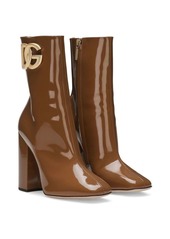 Dolce & Gabbana 90mm logo-plaque leather boots