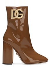 Dolce & Gabbana 90mm logo-plaque leather boots