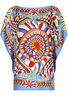 Dolce & Gabbana abstract-print silk blouse