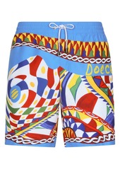 Dolce & Gabbana abstract-print swim shorts