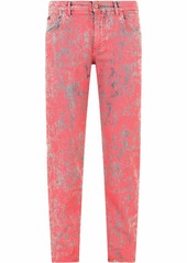 Dolce & Gabbana acid-wash slim fit jeans