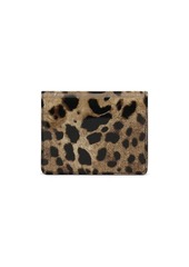 Dolce & Gabbana leopard-print leather wallet