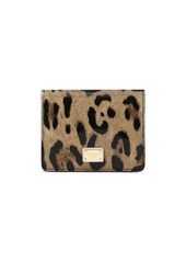 Dolce & Gabbana leopard-print leather wallet