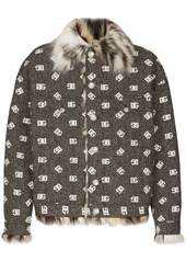 Dolce & Gabbana all-over logo-print cotton jacket