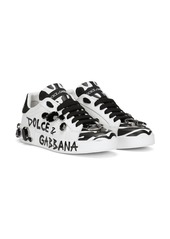 Dolce & Gabbana all-over logo-print low-top sneakers