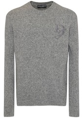 Dolce & Gabbana Alpaca Blend Embroidered Logo Sweater