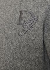 Dolce & Gabbana Alpaca Blend Embroidered Logo Sweater