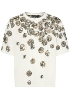 Dolce & Gabbana Ancient Coins Printed Cotton T-shirt