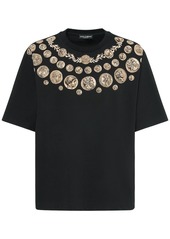 Dolce & Gabbana Ancient Coins Printed Waxed T-shirt