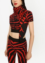 Dolce & Gabbana animal-print silk scarf