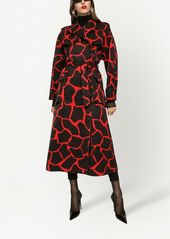 Dolce & Gabbana animal-print trench coat