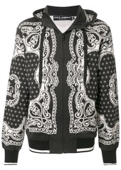 Dolce & Gabbana Bandana print zip-up hoodie