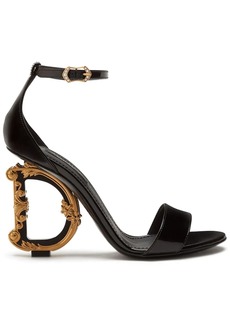 Dolce & Gabbana Baroque DG 105mm leather sandals