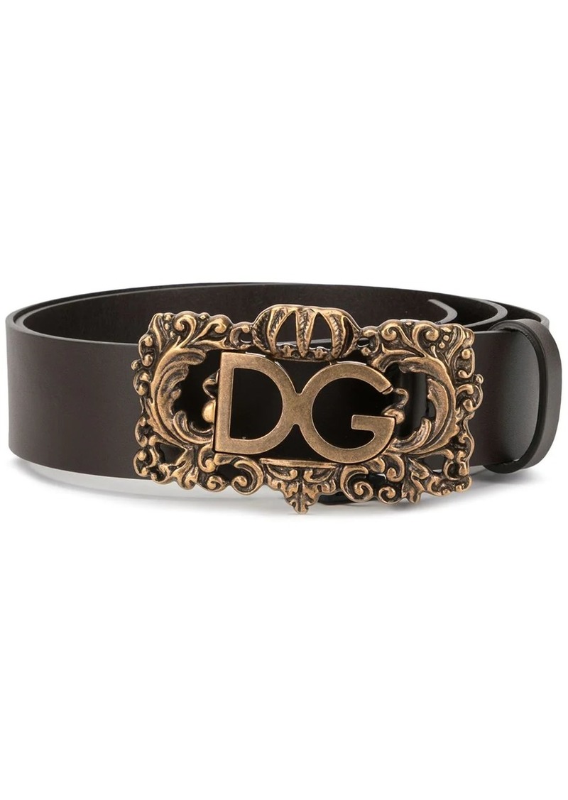 Dolce & Gabbana baroque logo belt