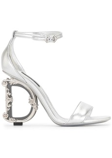 Dolce & Gabbana baroque logo-heeled sandals